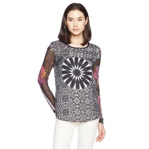 Desigual Ainara Sheer Sleeves Blouse